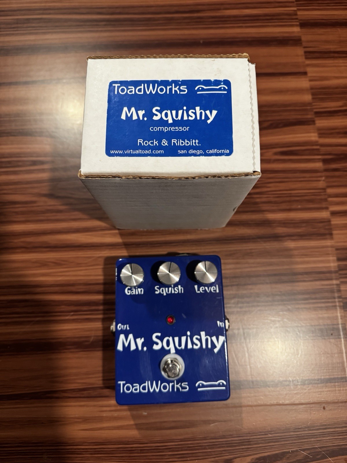 Toadworks Guitar Effects Pedal Mr Squishy Compressor