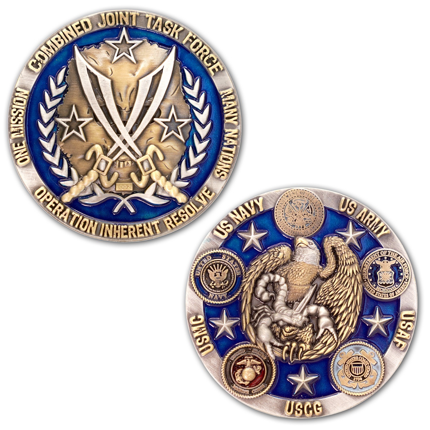 Operation Inherent Resolve OIR Military Veteran Collectible Challenge Coin
