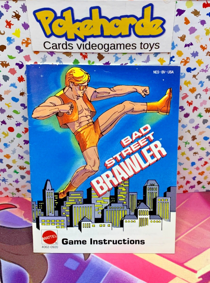 bad street brawler nes manual only