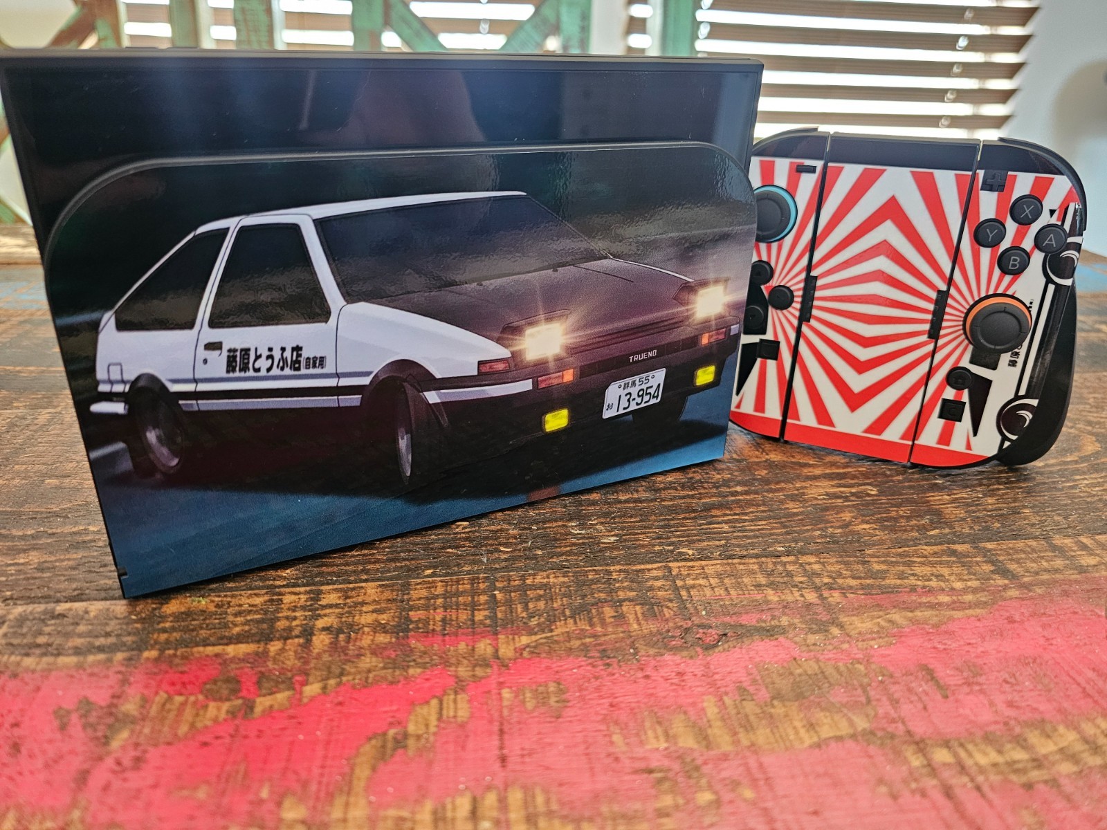 Skin Vinyl Decal "Sprinter" Nintendo Switch 1 or 2 Gamer Console_ Initial D_