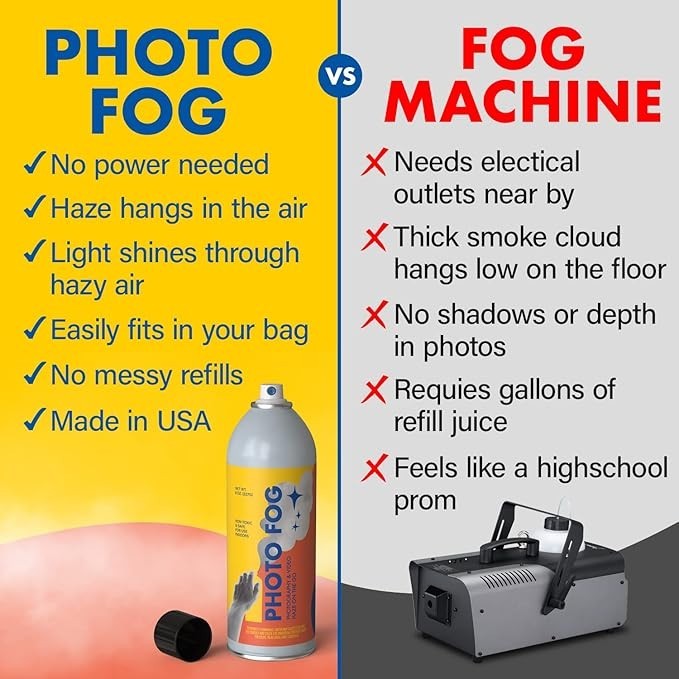 Photo Fog Photographers & Filmmakers - Safe Fog Machine (8OZ.)- [2 Pack]