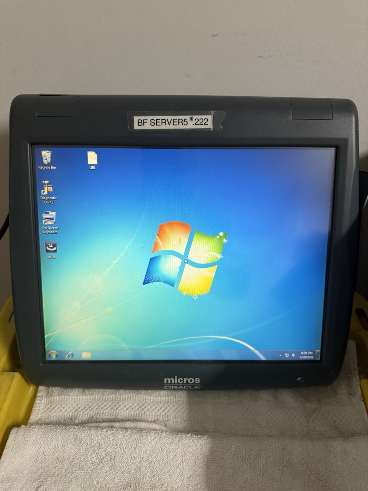 Micros Workstation 5A Touchscreen POS Terminal- 400814-122 Oracle