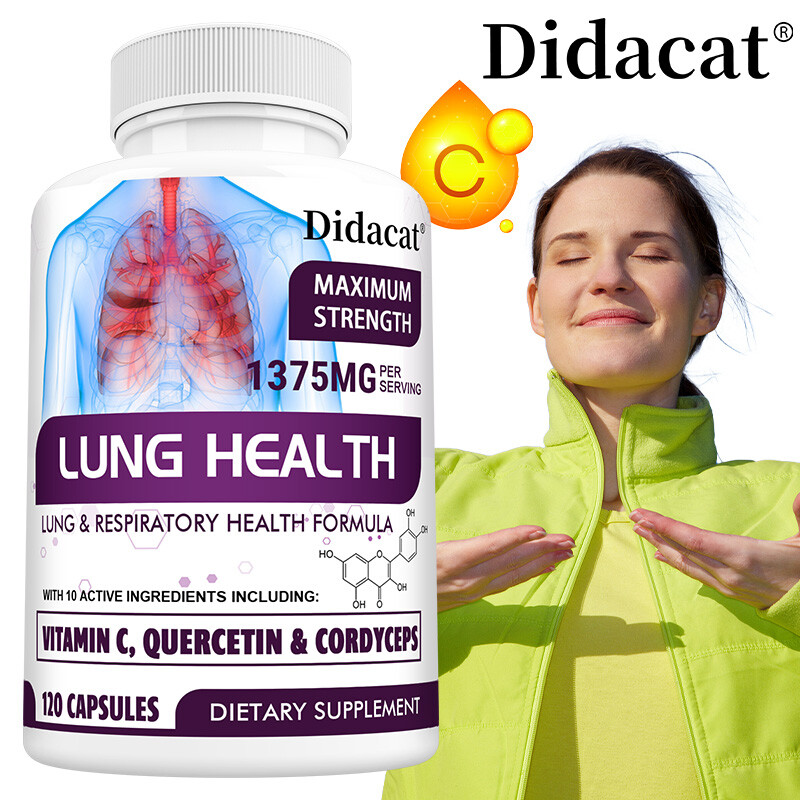 Lung Health - Lung Cleanse & Detox, Respiratory Health - Quercetin, Bromelain