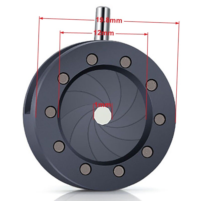 1-12mmMechanical Iris Adjustable Aperture Microscope Camera Module M4 Thread