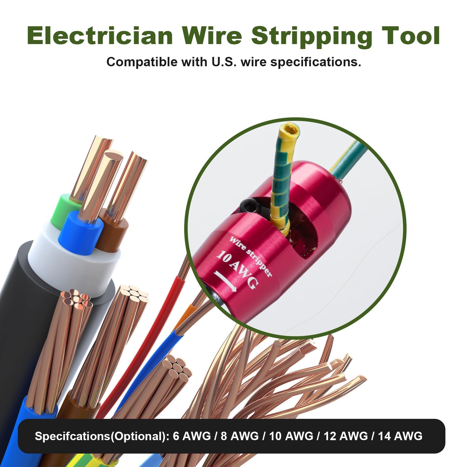 Wire Stripper Twister Tool for Drill, 2026 Upgraded Wire Stripping Tool & Wire T