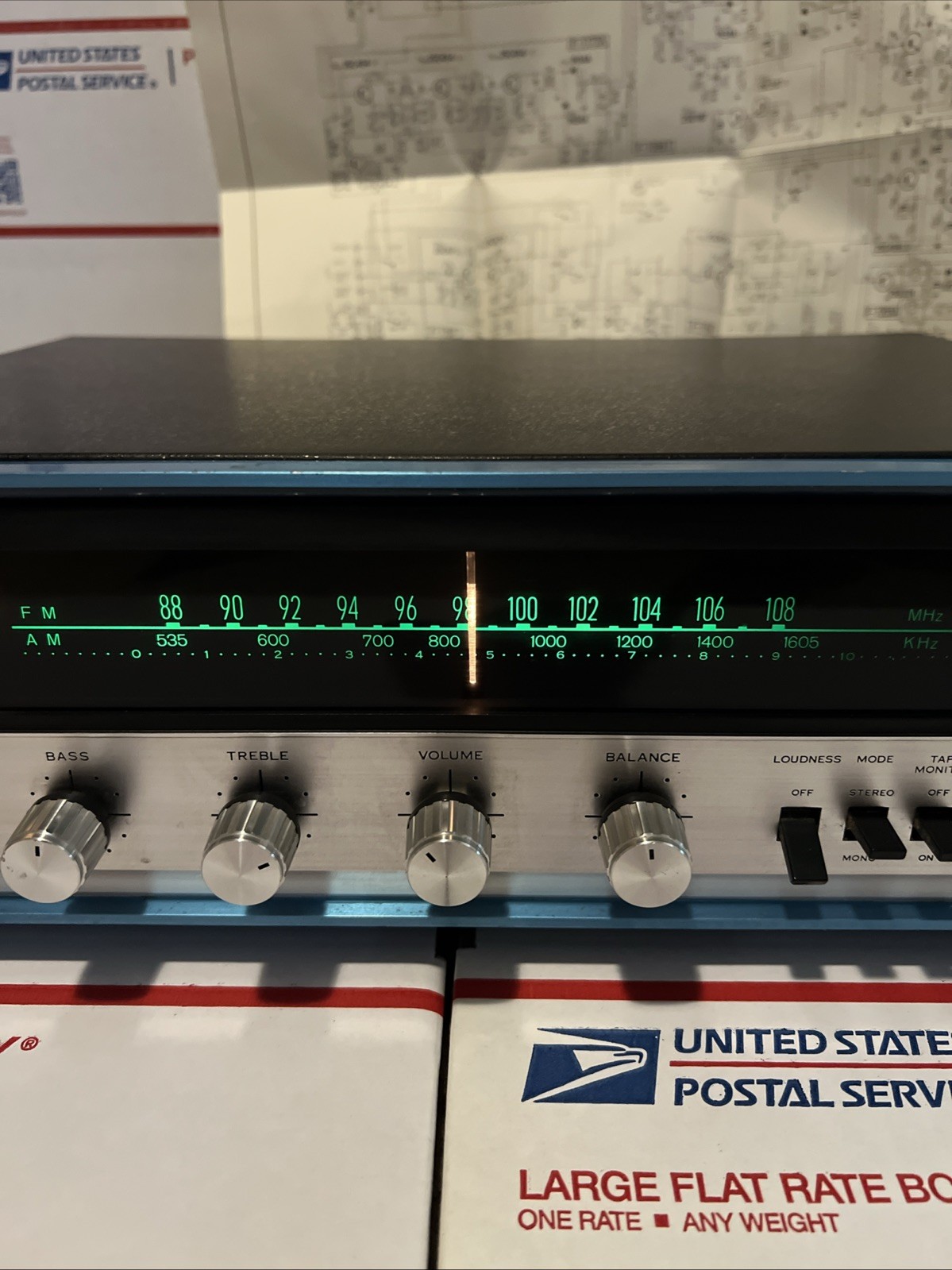 Sansui 300 Solid State AM/FM Tuner Amplifier W/Schematic - WORKS - WARRANTY