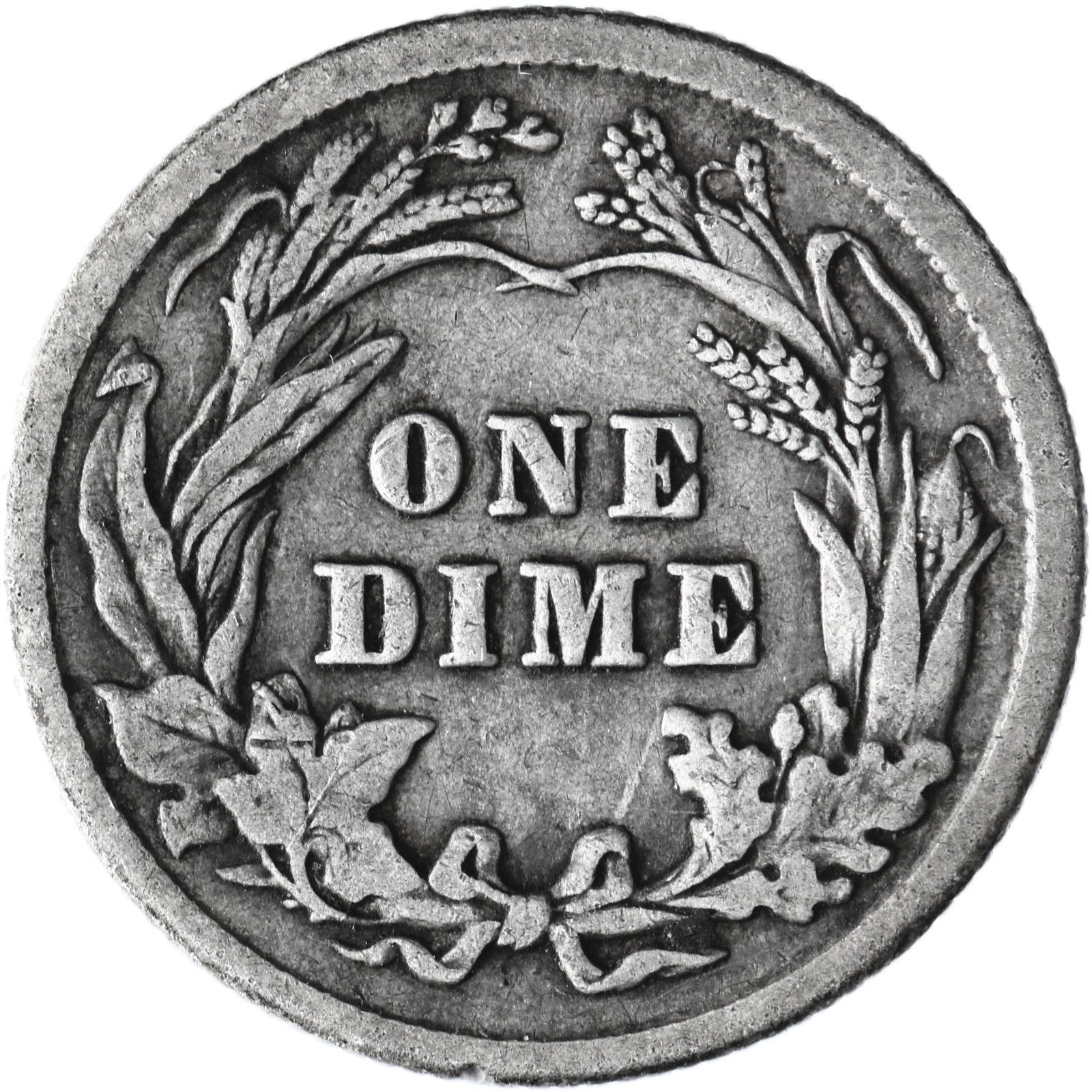 1913 (P) Barber Dime 90% Silver Fine FN