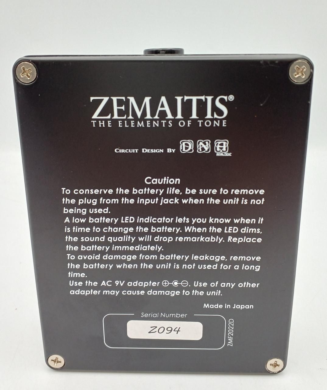 ZEMAITIS Effect Pedal ZMF2022D Used
