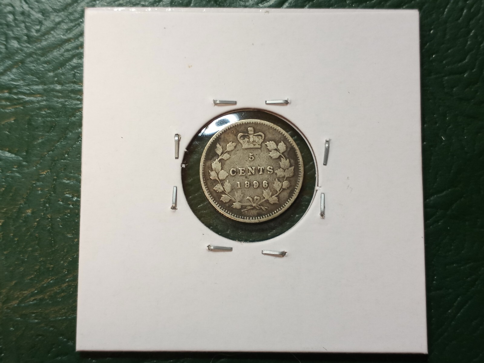 1896 "Large 96" Canada 5 Cents - Higher Grade - Raw