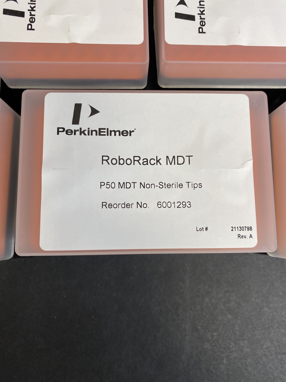 Perkin Elmer Pipette Tips 50 ul RoboRack 10 Racks with 96 Tips Each