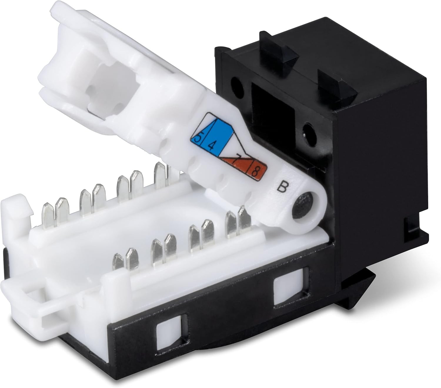 TRENDnet TC-K25C6BK, Cat6 Keystone Jack, Black – 25-Pack
