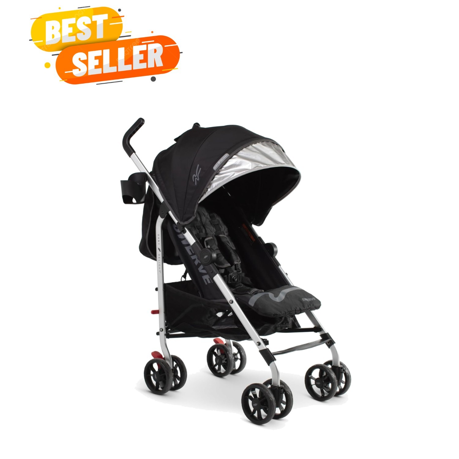 Swerve Stroller | Lightweight | for Travel & Everyday | Multi-Position Reclin...