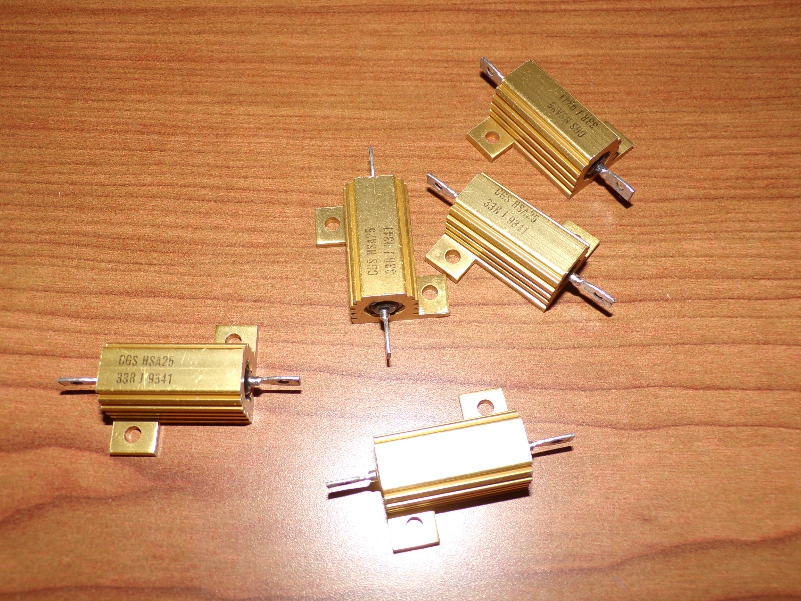 CGS Gold Resistors HSA25 33J9341 (Sale for 5)