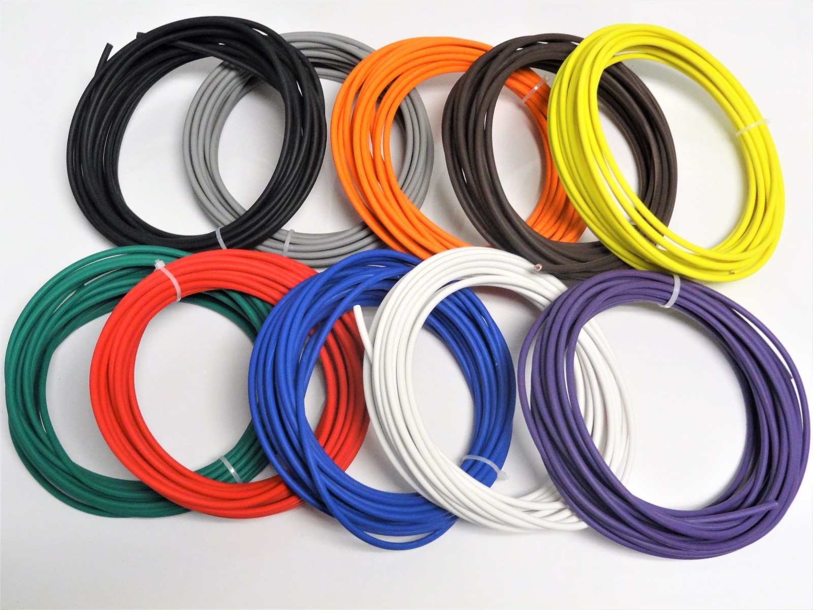 100' AUTOMOTIVE WIRE 10 AWG HIGH TEMP GXL WIRE 10 FT EACH COLOR MADE IN U.S.A