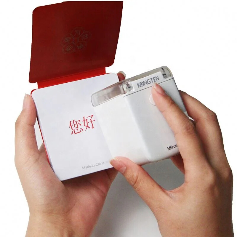 Mini home desktop printing brush color date pattern text inkjet printer