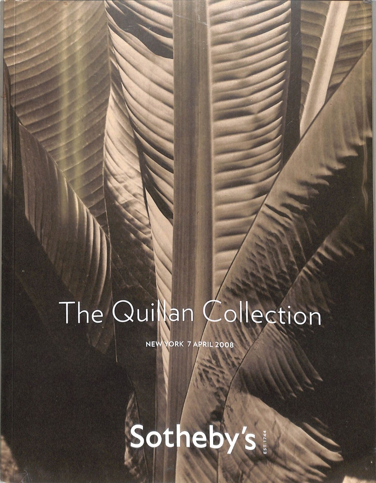 Sotheby's Quillan Art Collection Auction Catalog April 7, 2008