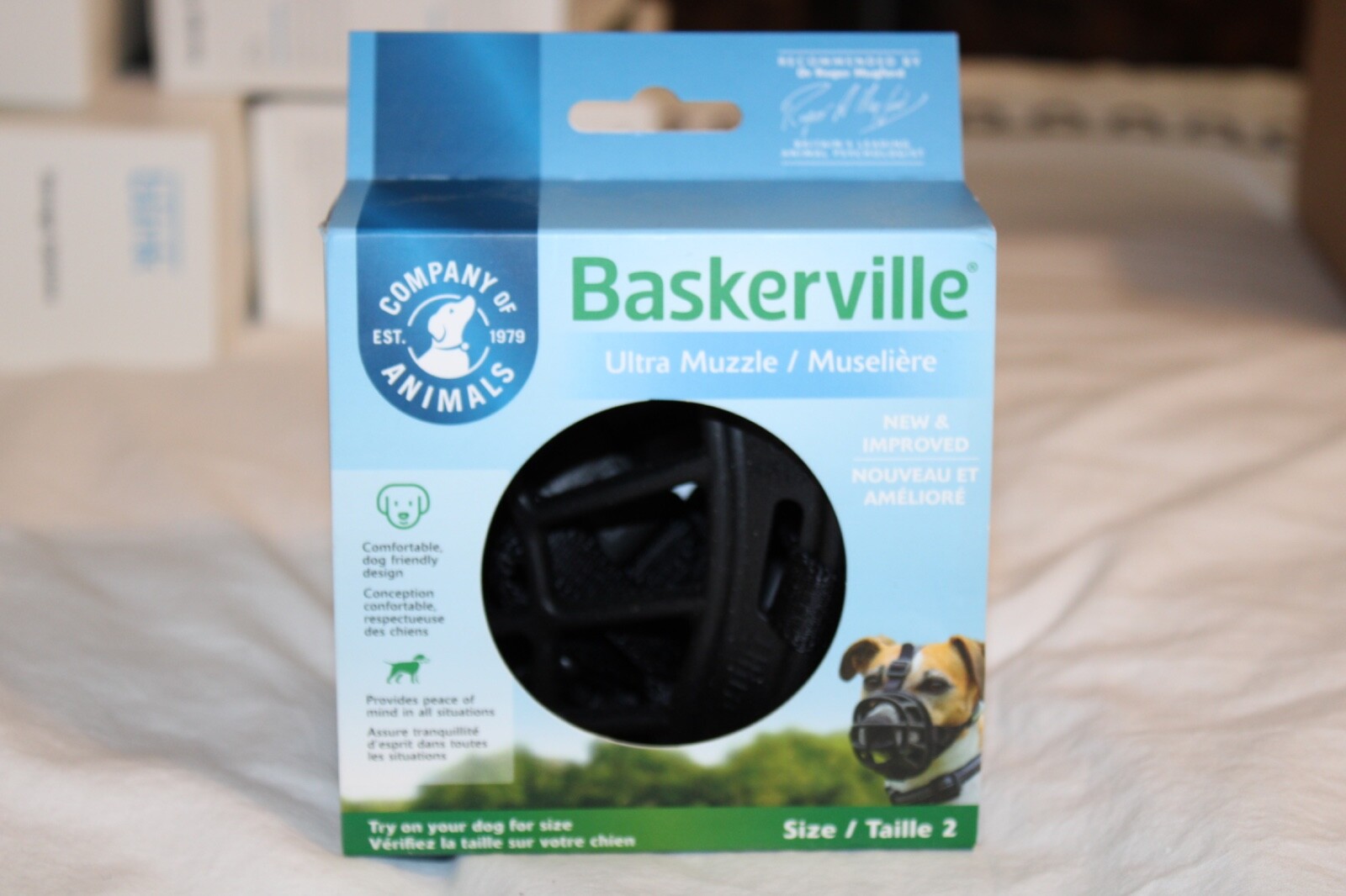 Baskerville Ultra Muzzle for Dogs, Size 2 - Black