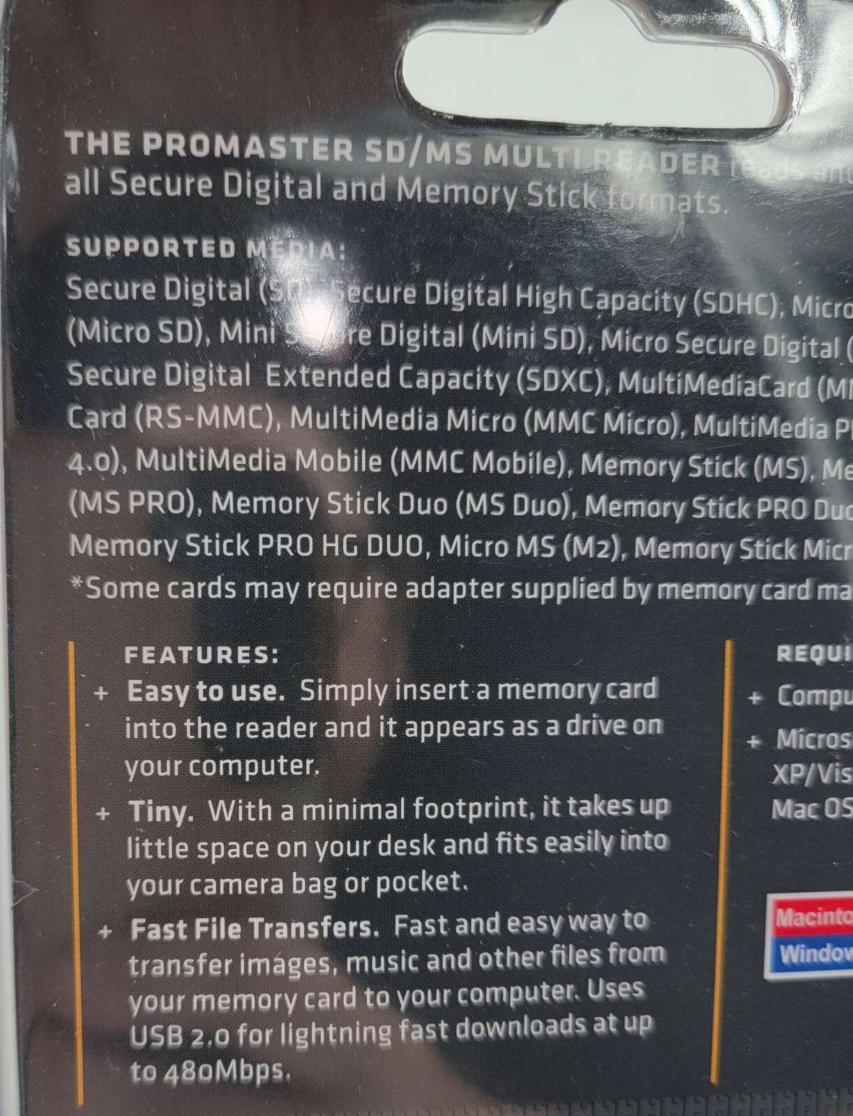Pro Master SD/MS Multi Card Reader Code 5230 USB Stick Style