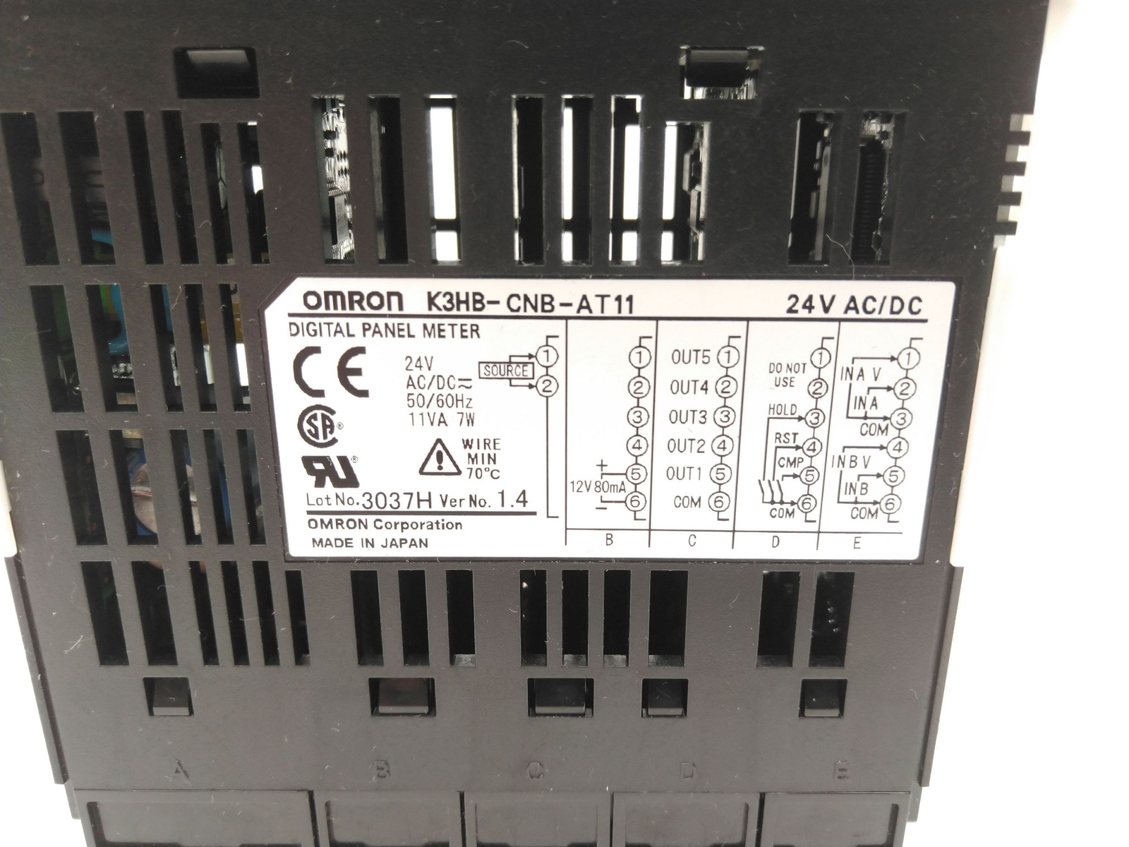 Omron K3HB-CNB-AT11 Up/Down Counting Pulse Indicator Digital Panel Meter