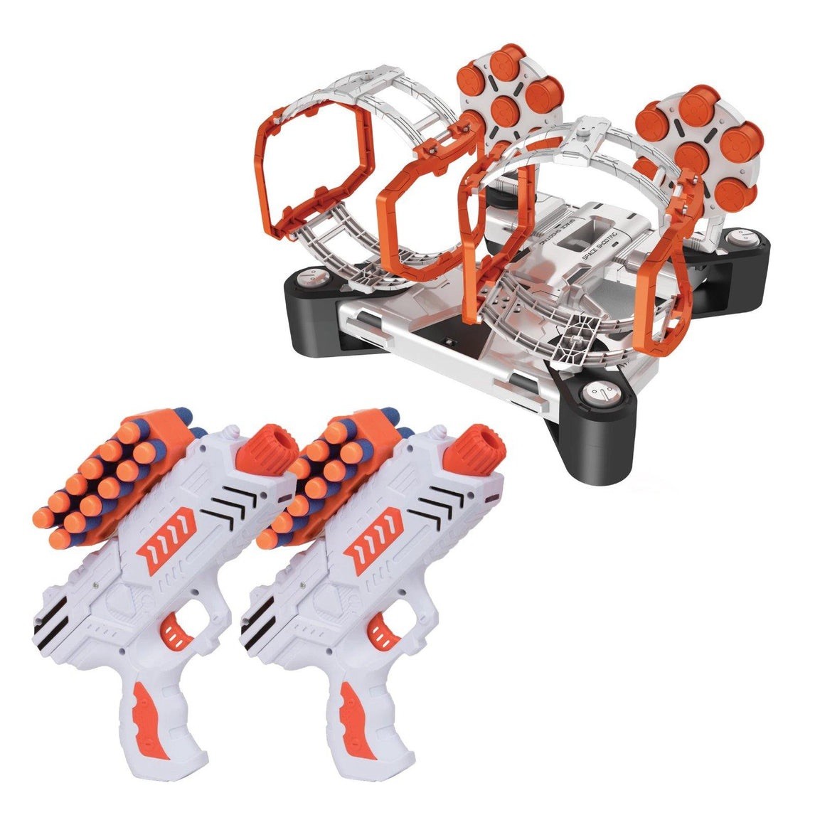 Astroshot Gyro Soft Dart Style Toy Guns & Targets 1-2 Players (NIB)