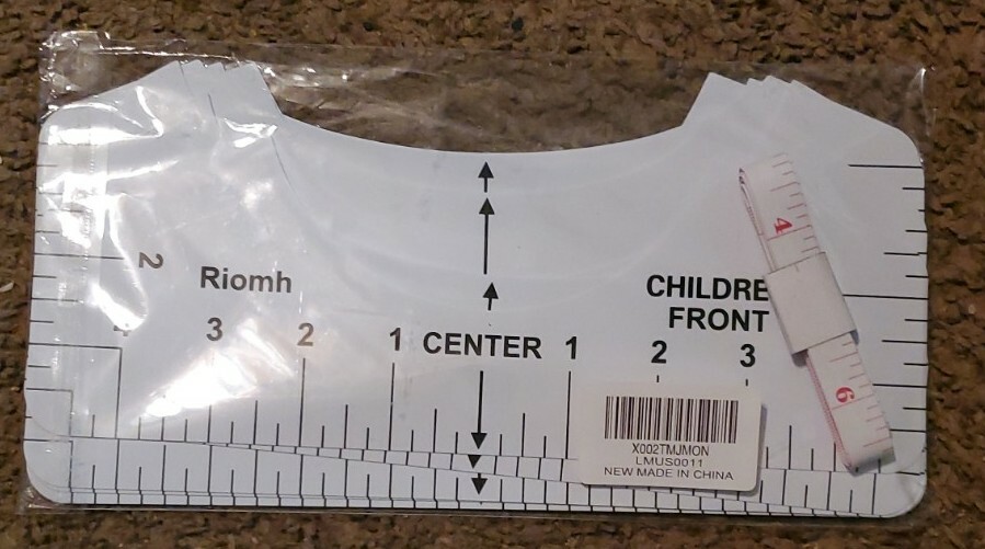 Tshirt Ruler Guide Alignment Tool T-shirt Center Design Heat Press Vinyl Measure