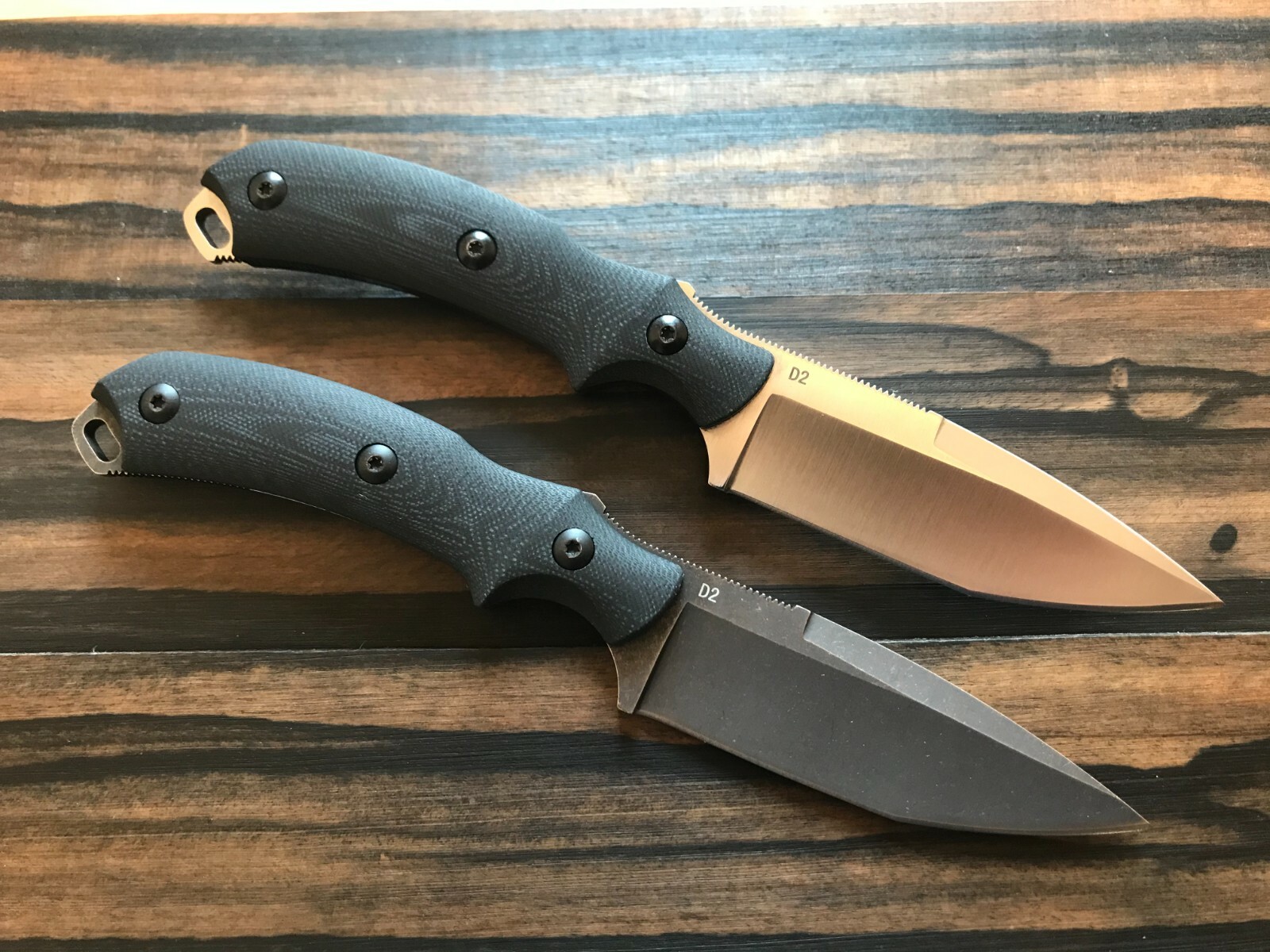D2 Commandos Hunting Camping Tactical Fixed Blade Knife G10 Choose Black/Silver