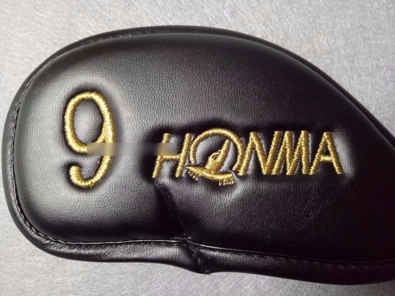 Golf Club Iron 4-11-A-S Head Cover Honma Basic Logo 10 Pieces Set Black