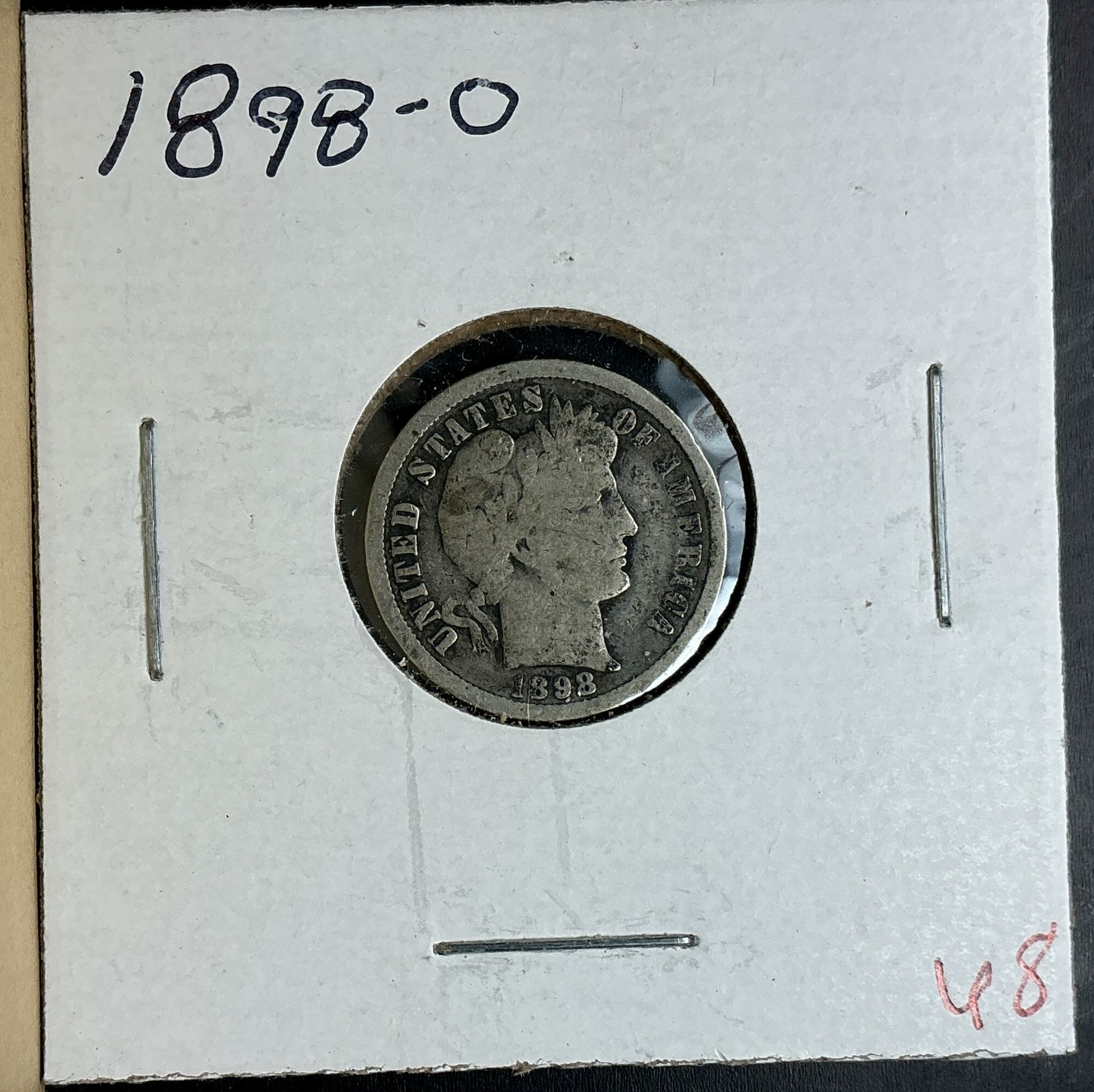 1898-O VG Barber Dime New Orleans Choice nice grade better date silver coin