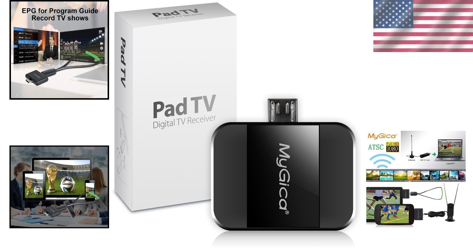 Portable Freeview HD TV Receiver Stick for Android