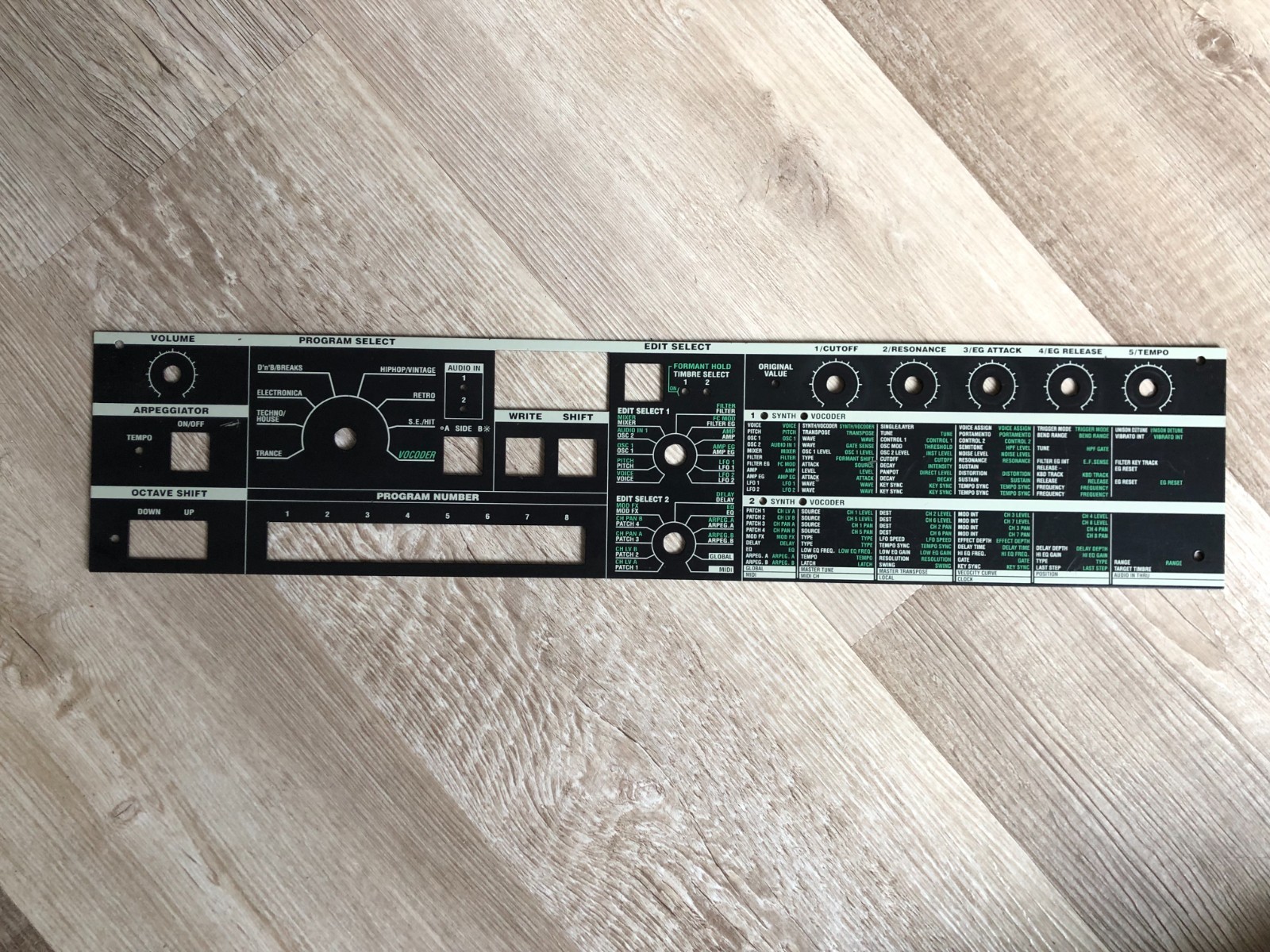 MicroKorg Faceplate in Good Condition - Replacement Parts