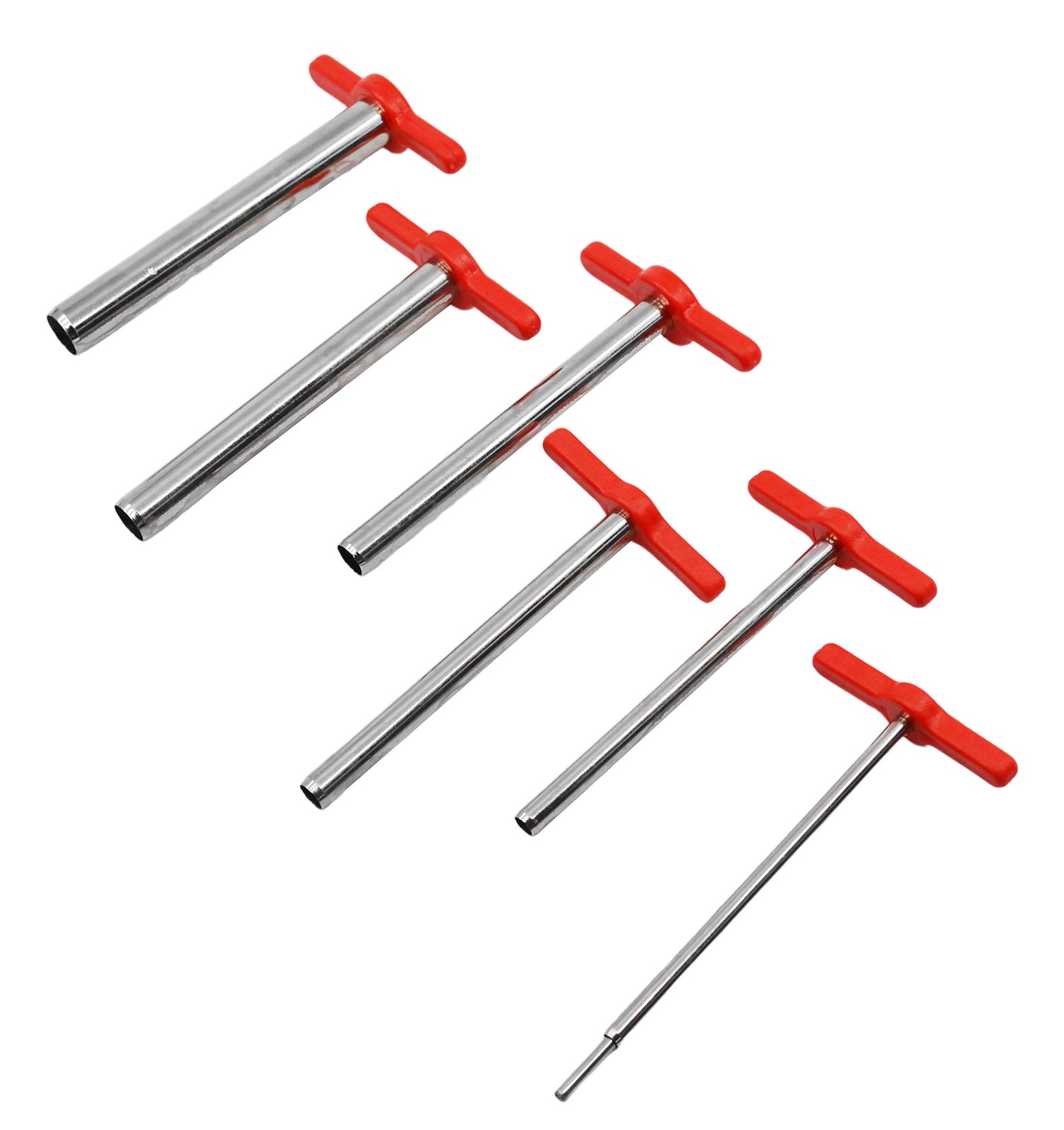 7 Piece Cork Borer Set - Includes 6 Cork Borers and Steel Ram Rod - Nickel-Pl...