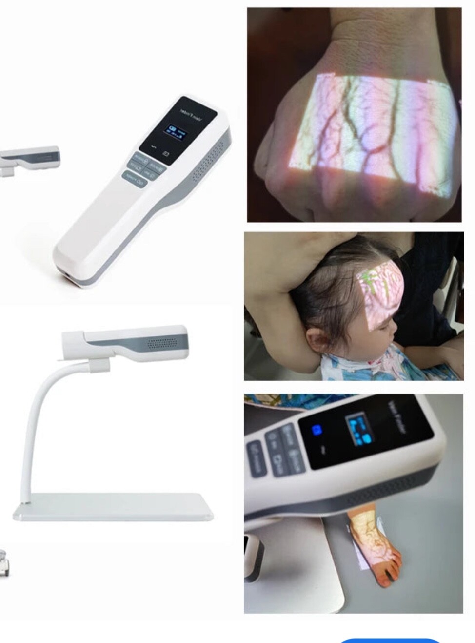 Vein Finder Locator Handheld Portable Near-Infrared Blood Vessel Display Nurse