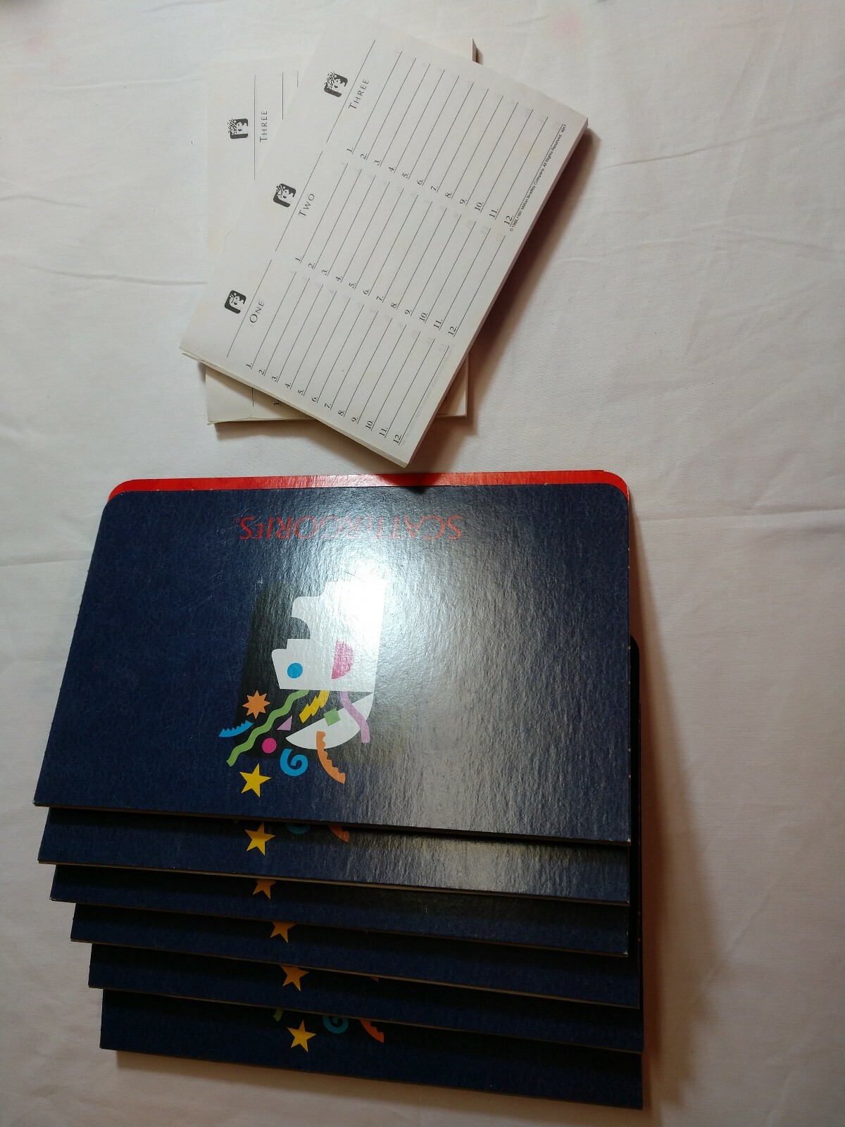 Scattergories Score Board Replacement And Pads 6 score boards 2 used pads A1