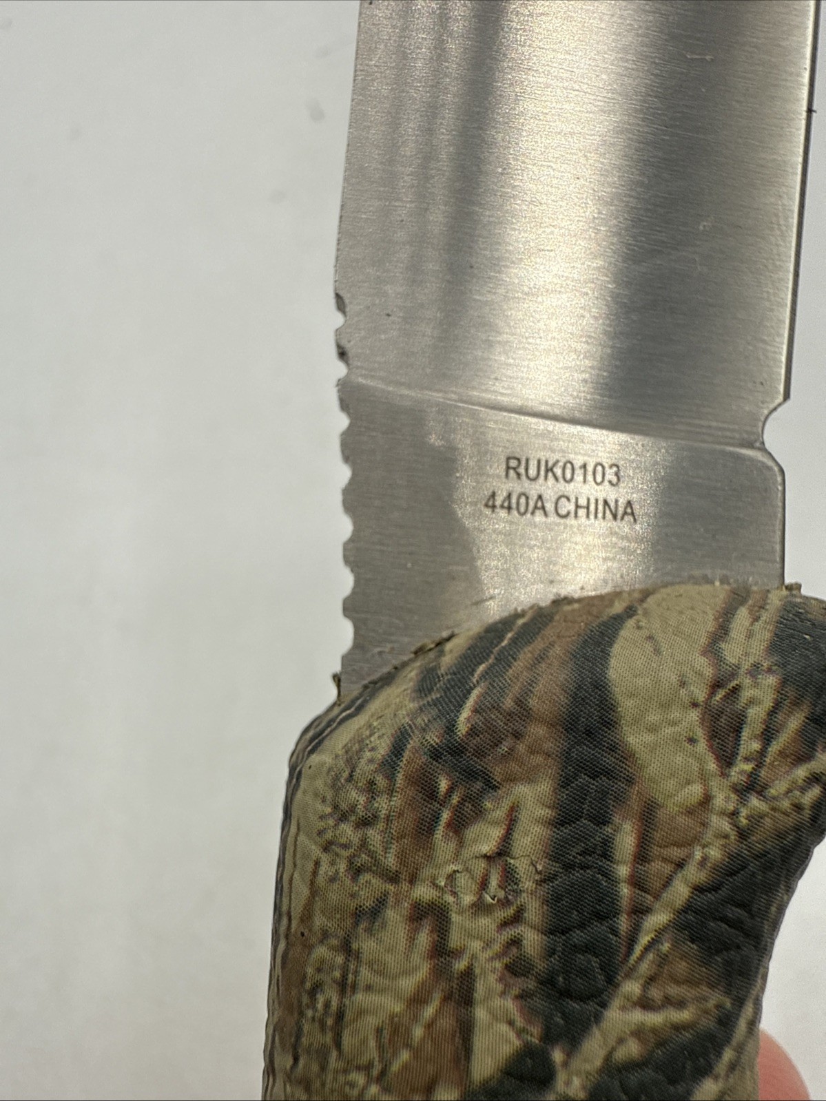 RUKO fixed blade Camo Hunting Knife