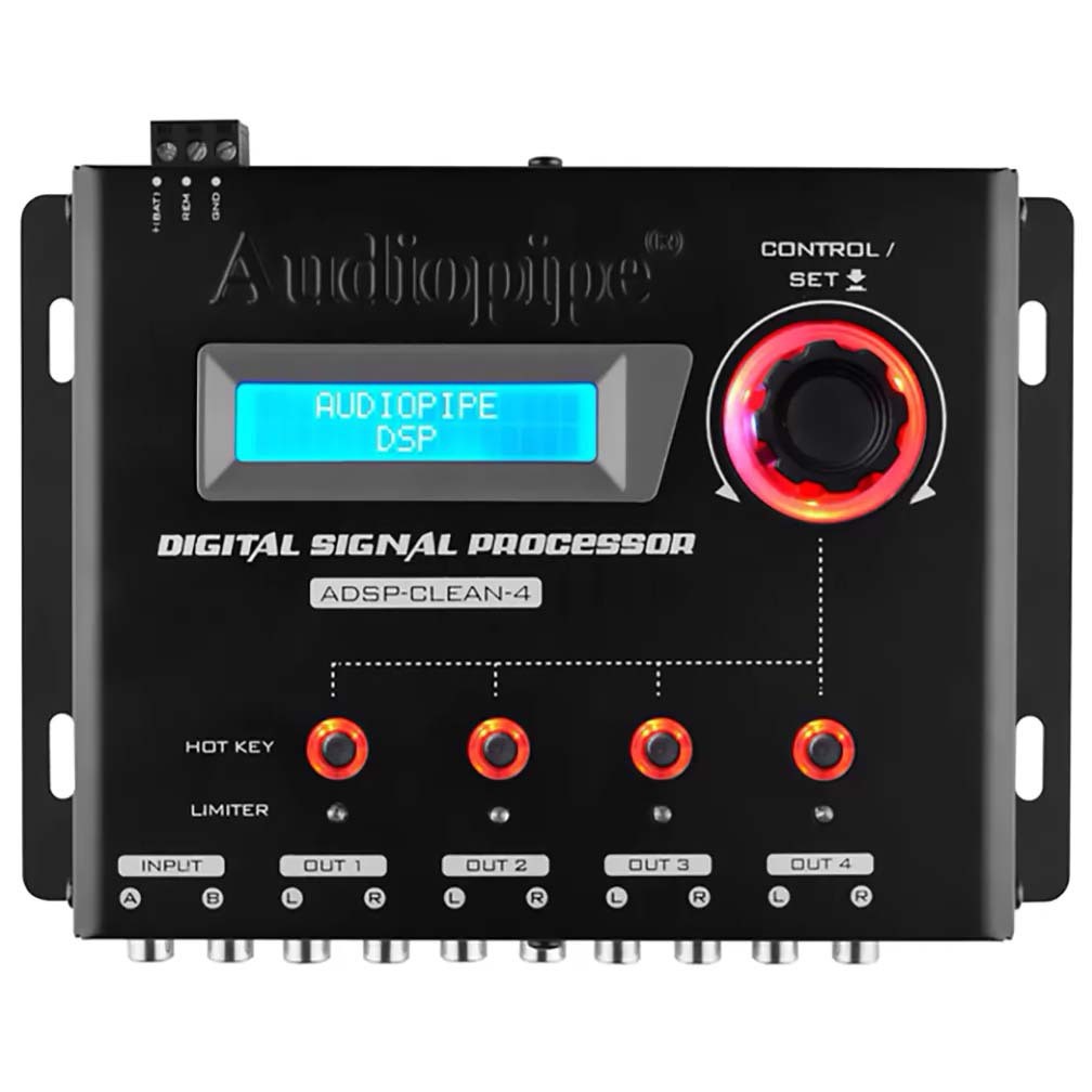 Audiopipe ADSPCLEAN4 1-In, 4-Out Digital Signal Processor by AUDIOPIPEMAP