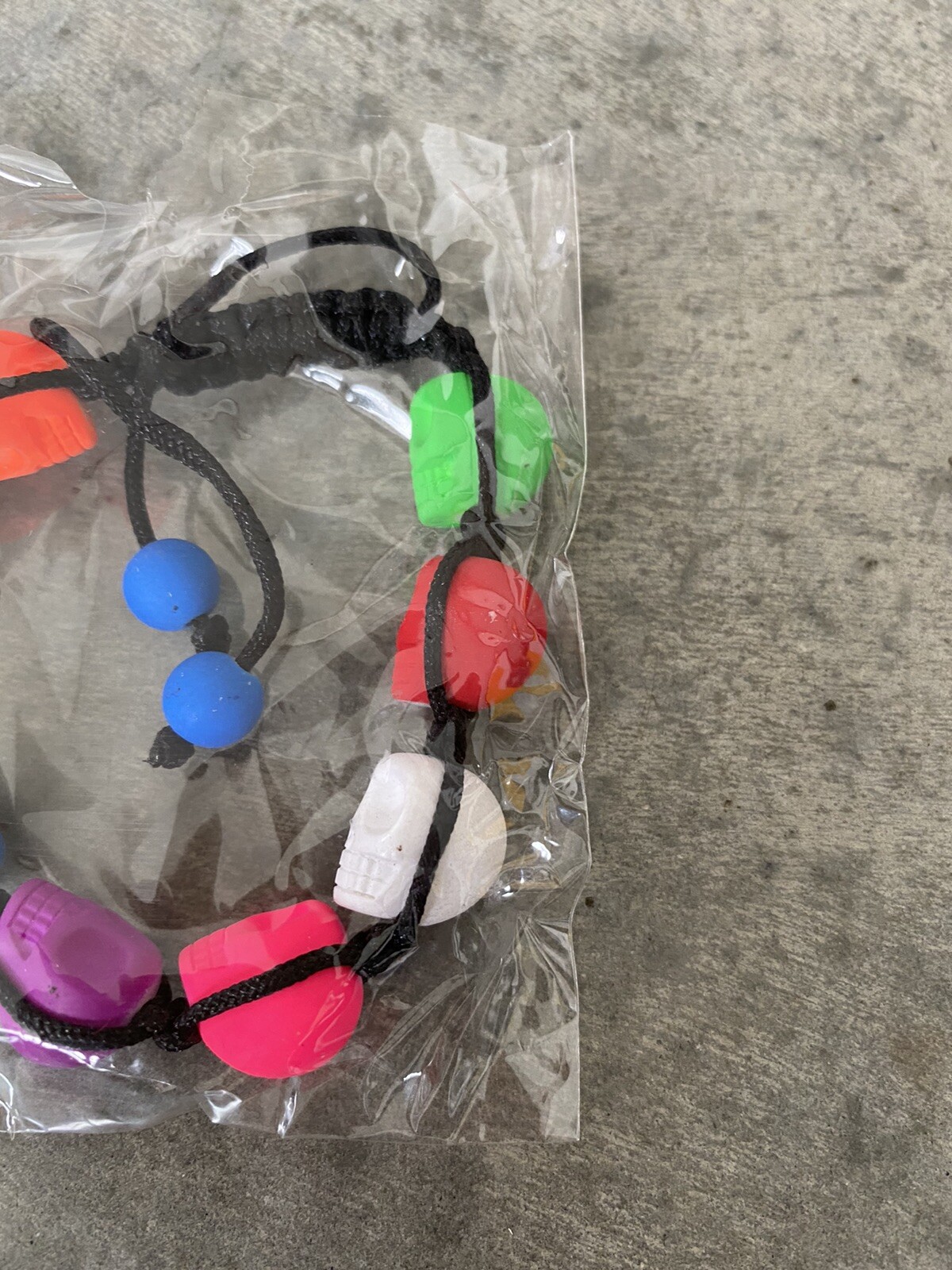 Artisan Multicolor Skull Skulls Rope Bracelet
