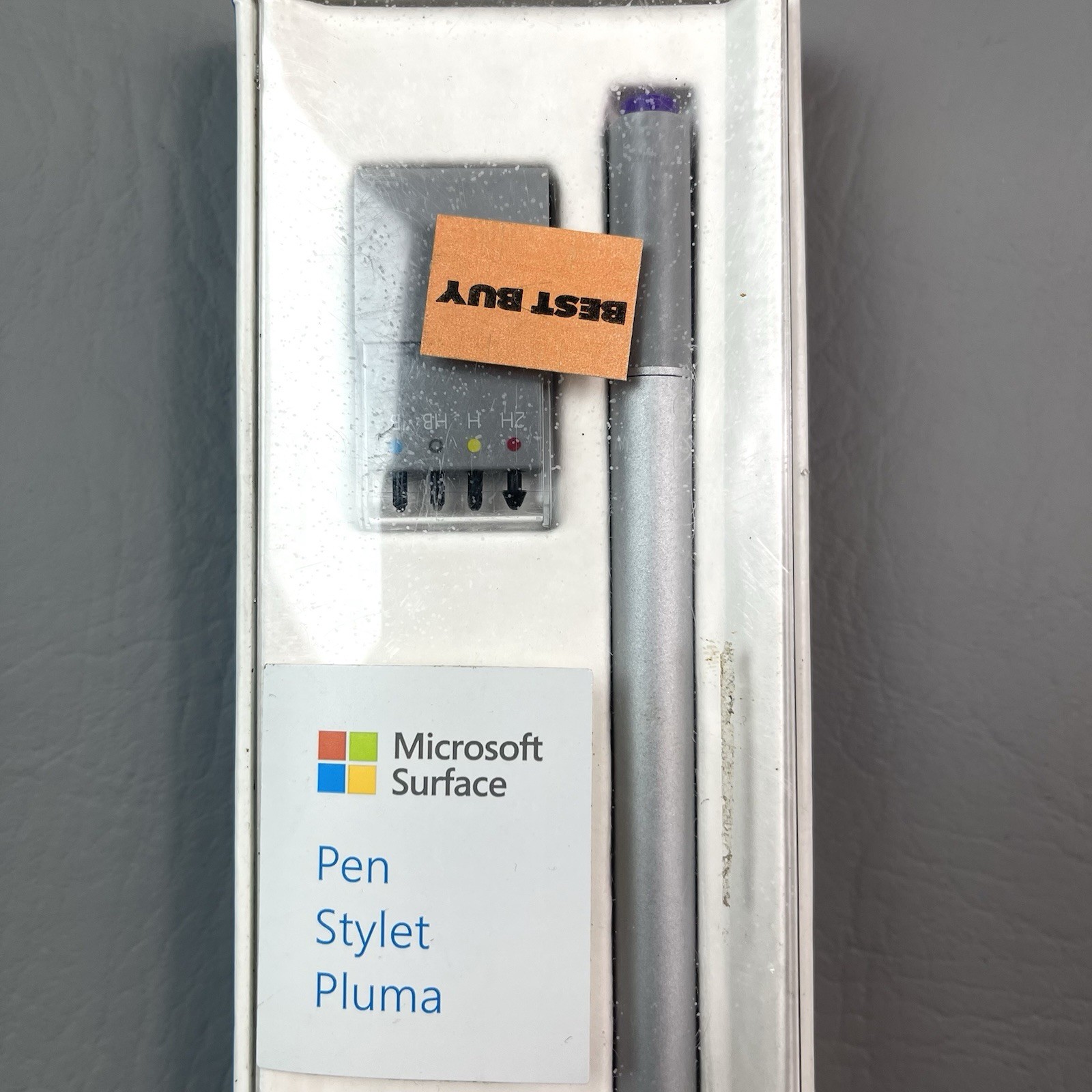 Microsoft Surface Pen Stylus Silver Model 1710 Surface Pro 3 4 Book w/ Tips