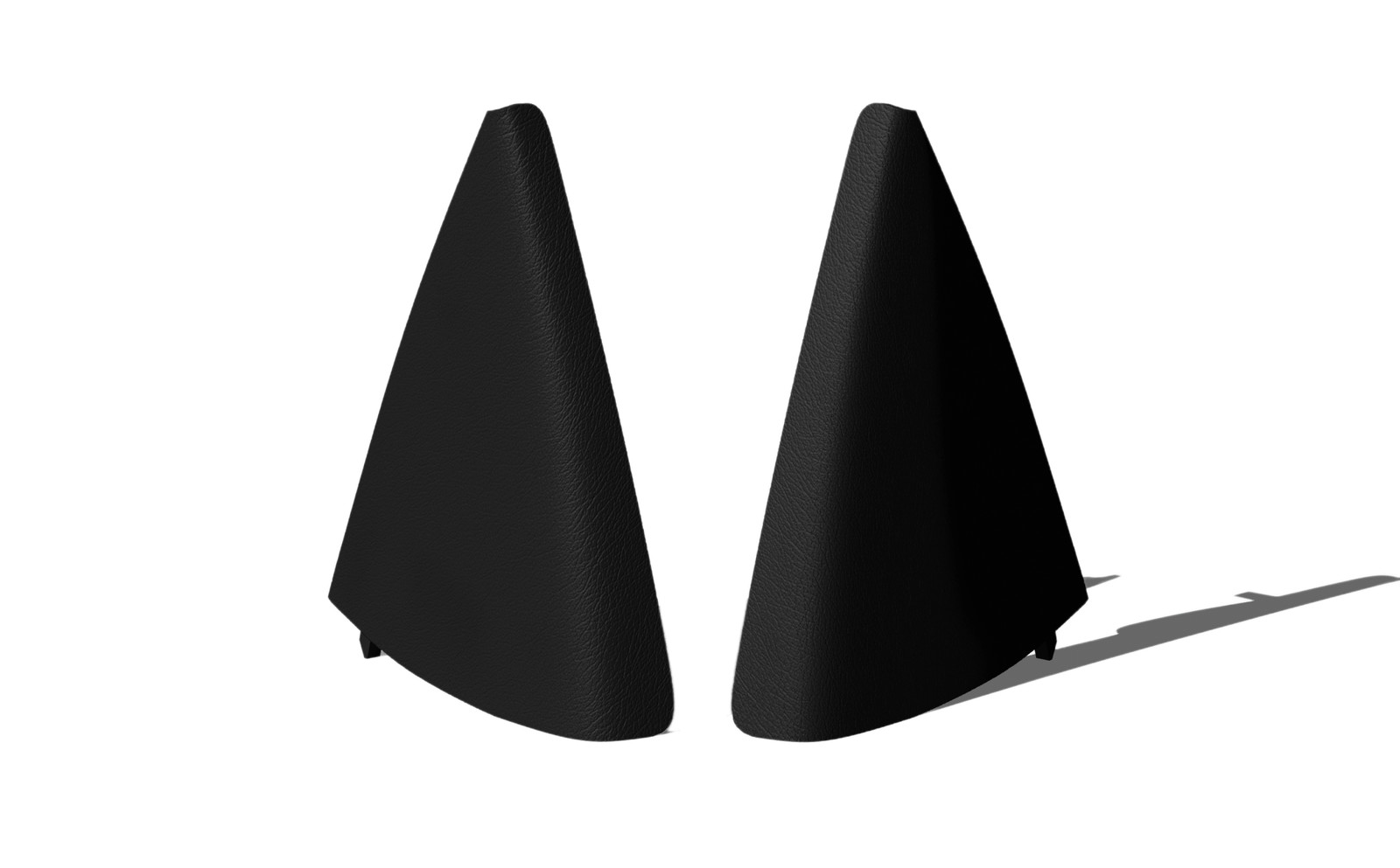 Door Mirror Triangle Covers - MB R129 96-02 - Left and Right - E-Motor - Black