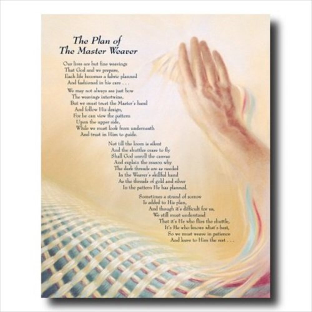 Plan of The Master Weaver Jesus Christ Religious Art Print 16x20