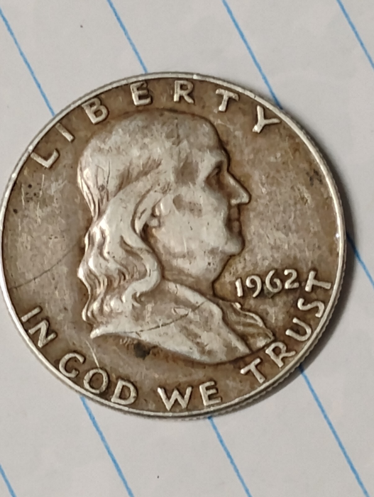 1962 d franklin half dollar nice coin with errors