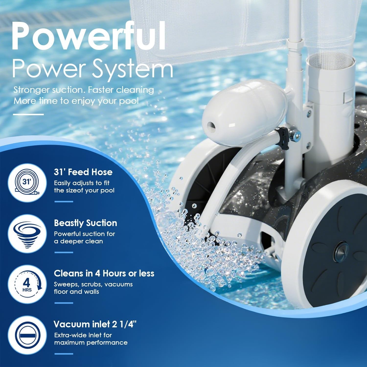 MAKHOON 2026 Upgrade Pool Pressure Side Sweeper M1