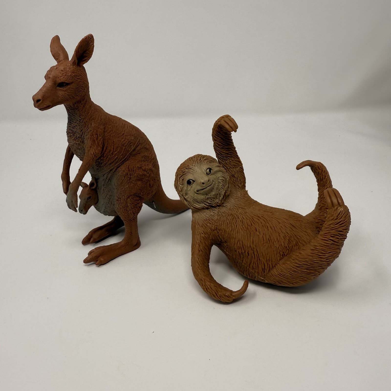 Boley Lot Wild Animal Figures Kangaroo Sloth Joey Realistic Jungle Safari Toys