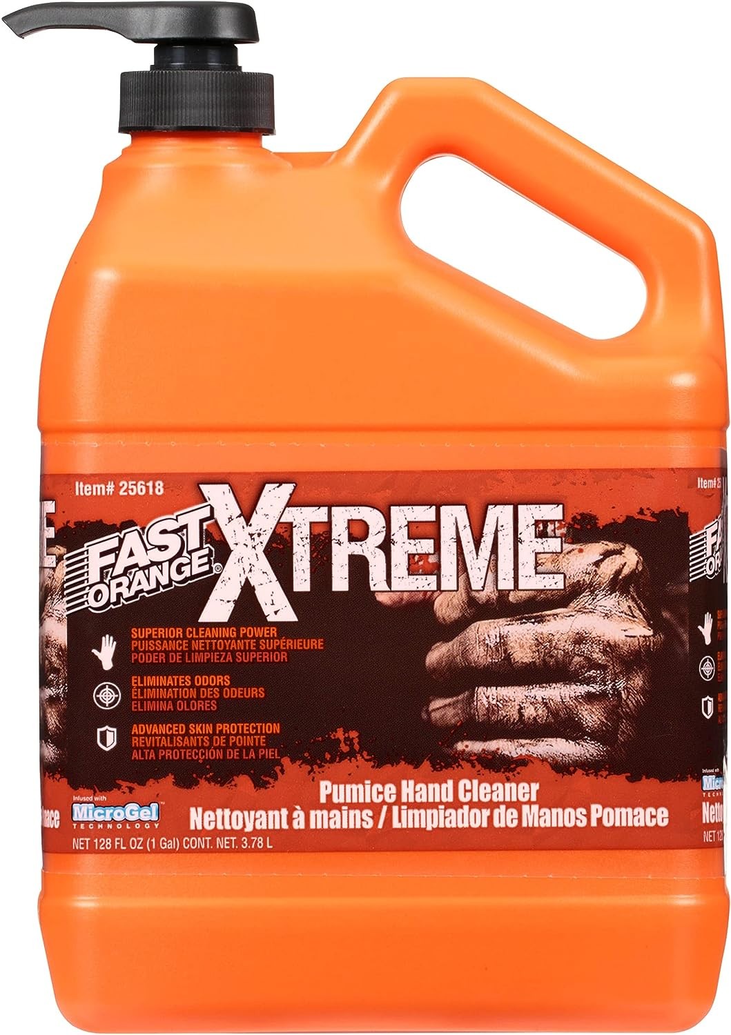 Fast Orange 25618 Xtreme Hand Cleaner, 1 Gallon, 128 Fl Oz (Pack of 1)
