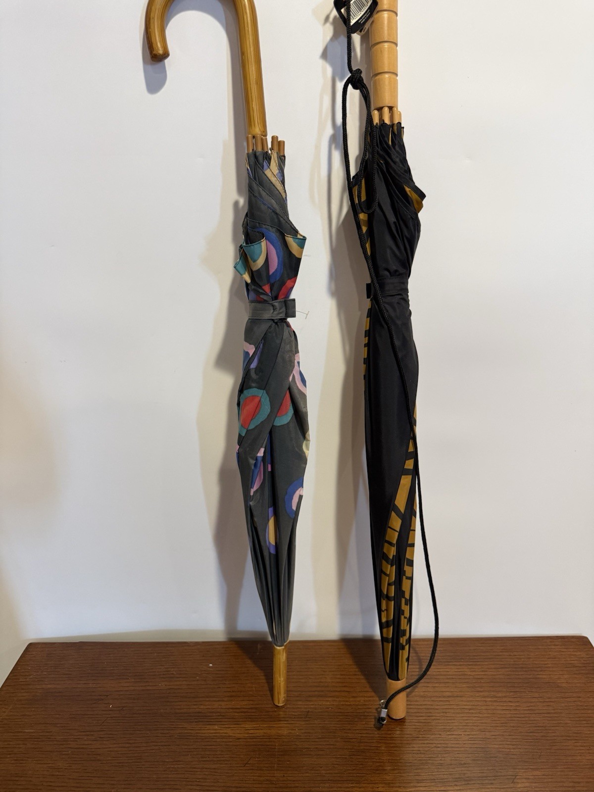 Umbrellas- Two One Wooden, One Plastic Large