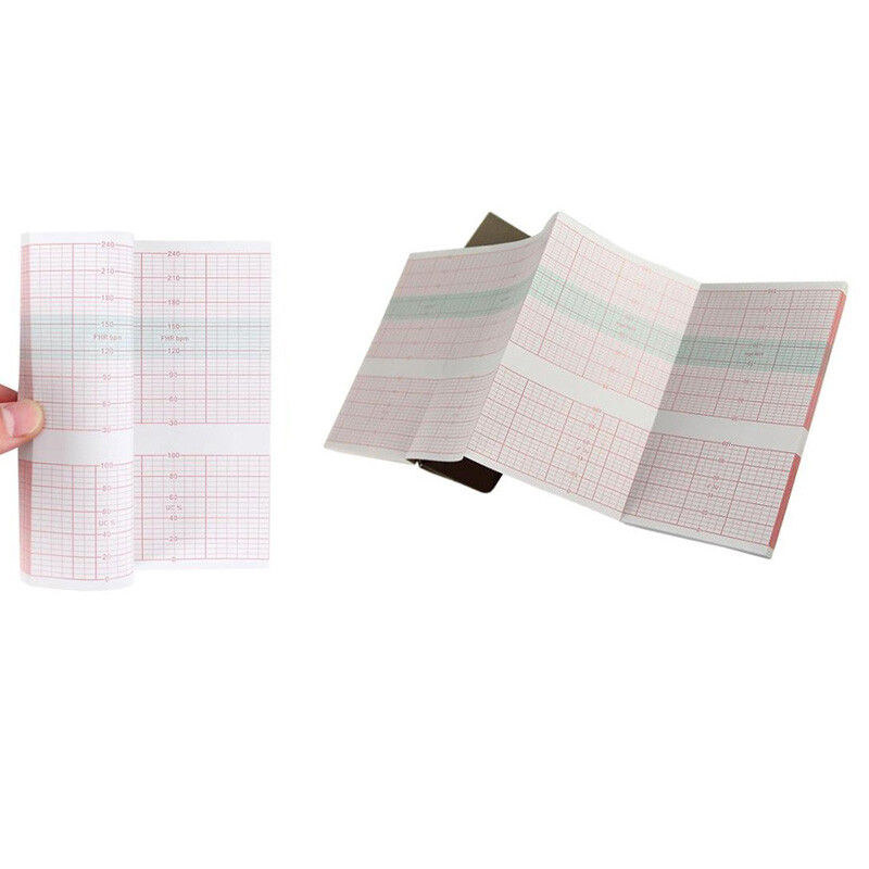 1box(5Book） Thermal Printer Paper Fetal Monitor Paper For Fetal Maternal Monitor
