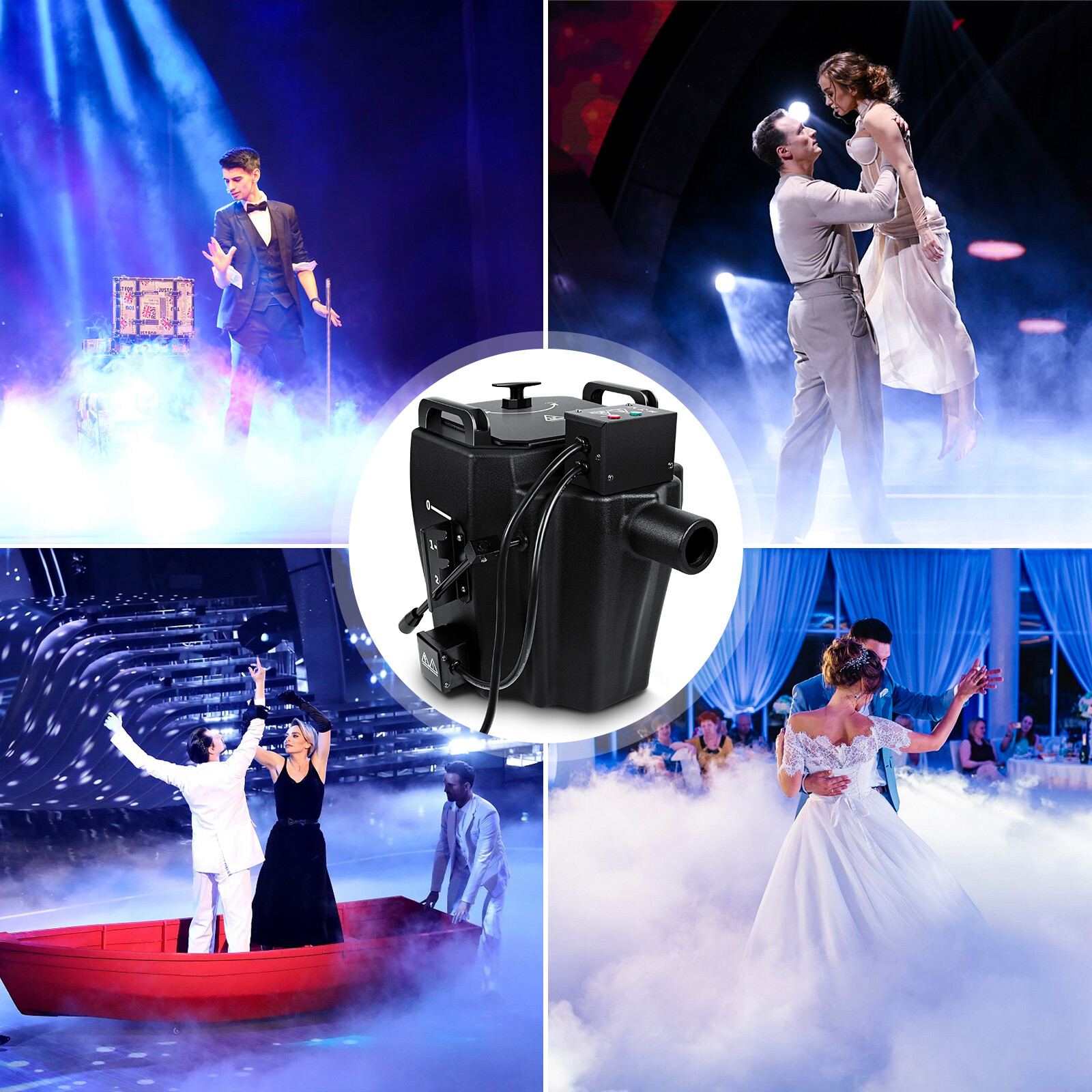 3500W Low Lying Smoke Fog Machine Stage DJ Dry Ice Fog Machine Effect Wedding