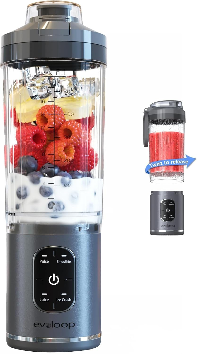 Personal Blender, Portable Blender For-Smoothies and Shakes, Ice Crush, Juice, P
