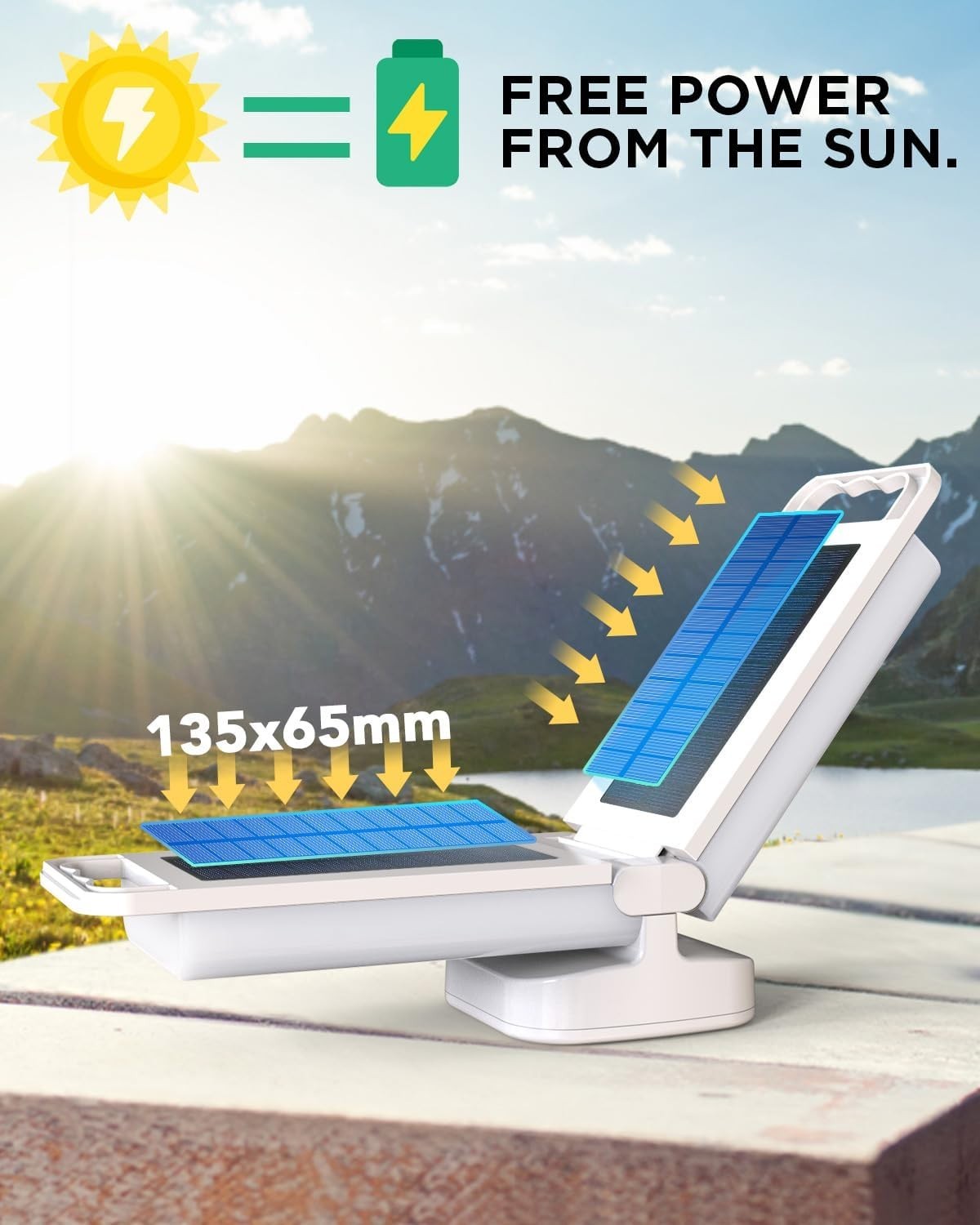Lightweight Solar Tent Light, 80HRS Runtime