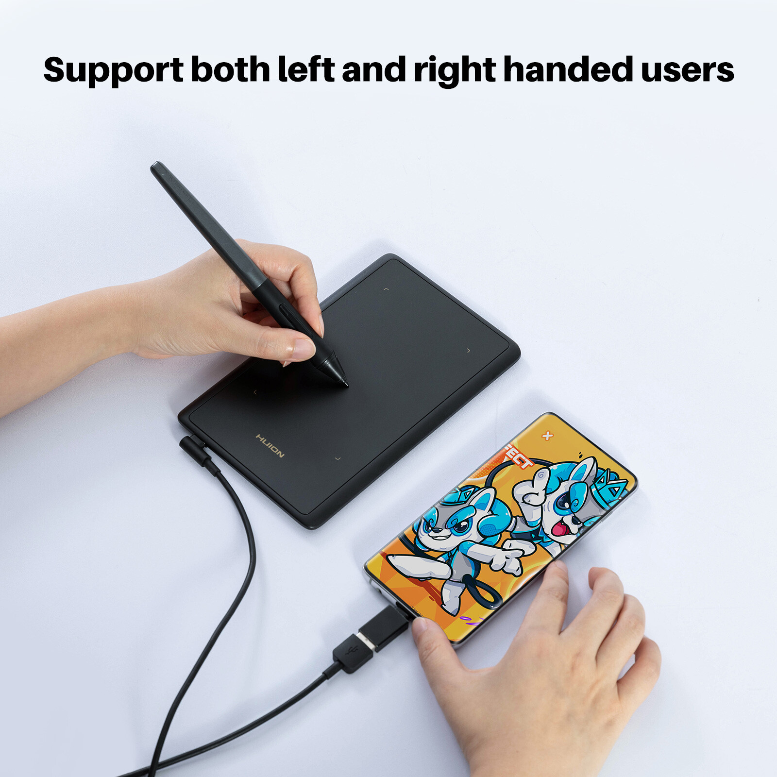 HUION Inspiroy H420X Graphics Drawing Tablet Android Supported Online Teaching