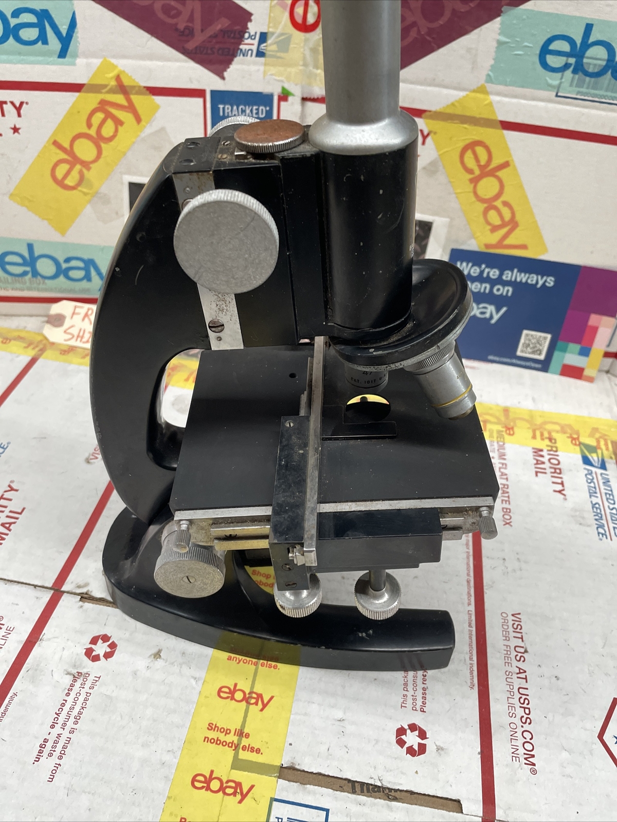 VINTAGE BAUSCH & LOMB MICROSCOPE # 16033-443
